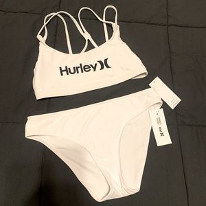 Hurley Swimsuit Bikini White Set